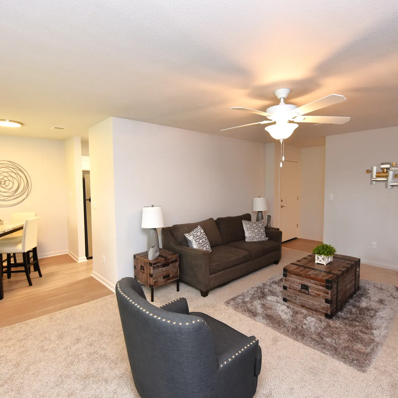 Living Room and Dining Area