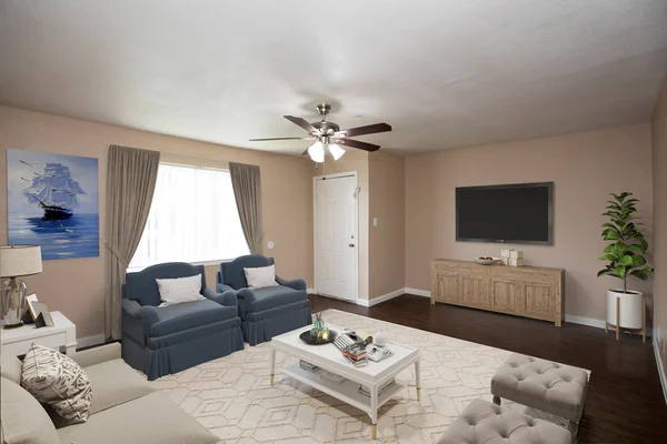 Palm Bluff Apartments Palm Bluff Apartments - Living Room, Monitor, Screen