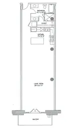 1 Bedroom, 1 Bathroom