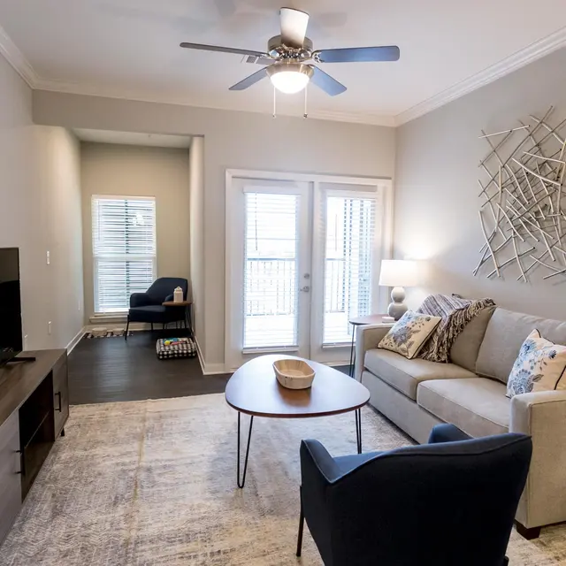 Belforest Apartments - Living Room, Monitor, Housing