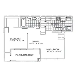 1 Bedroom, 1 Bathroom