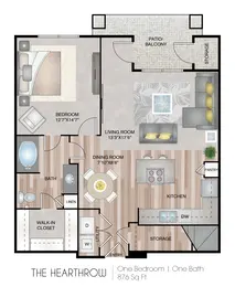The Hearthrow | 1 Bed | 1 Bath | 11G-Garage
