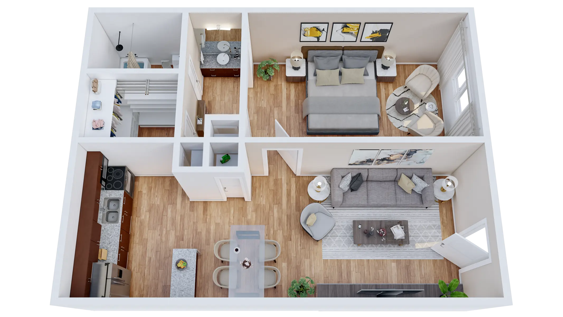 Element Austin Apartments - Indoors, Interior Design, Furniture