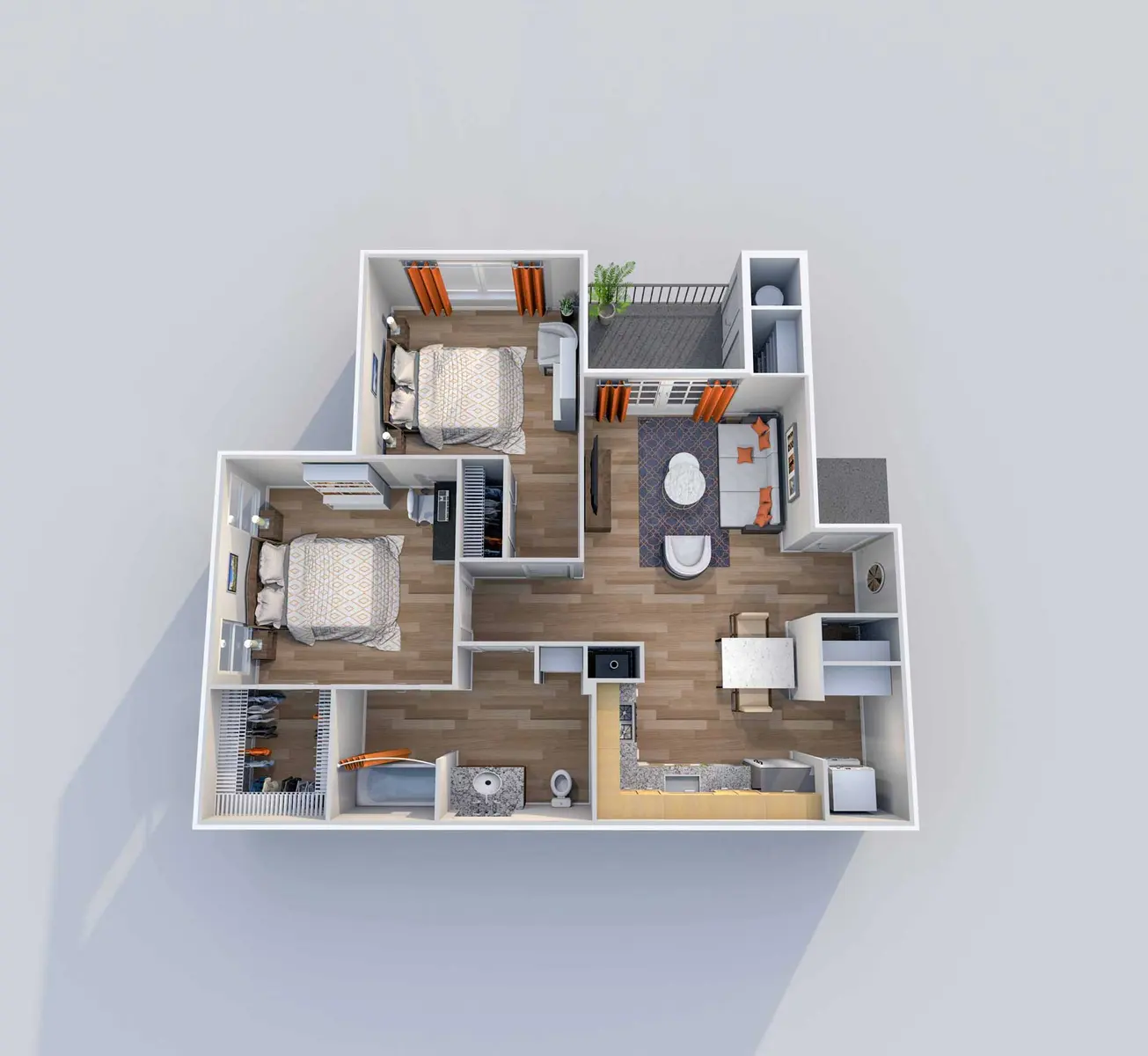 Carmel Apartments - Diagram