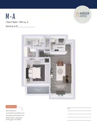 1 Bedroom 1 Bathroom