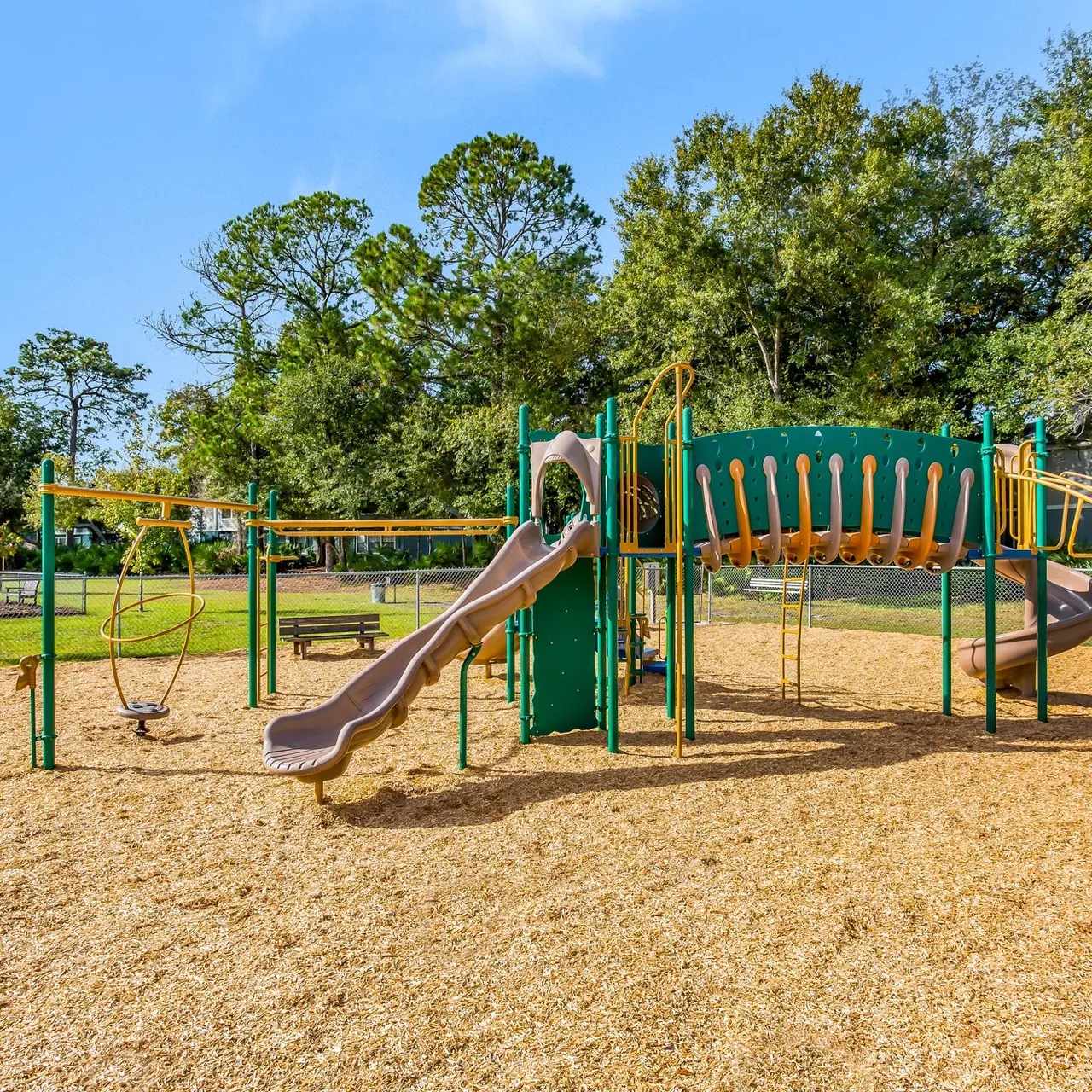 mulched play area