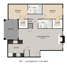 2X2 2ND FL Fireplace