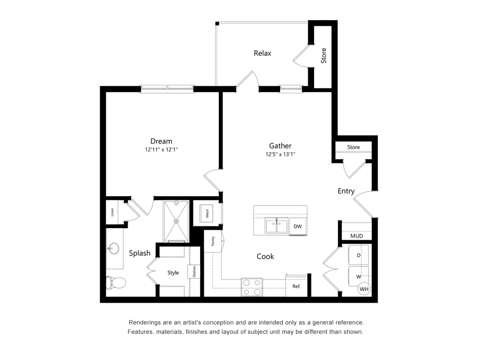 A1 Floor Plan, Diagram