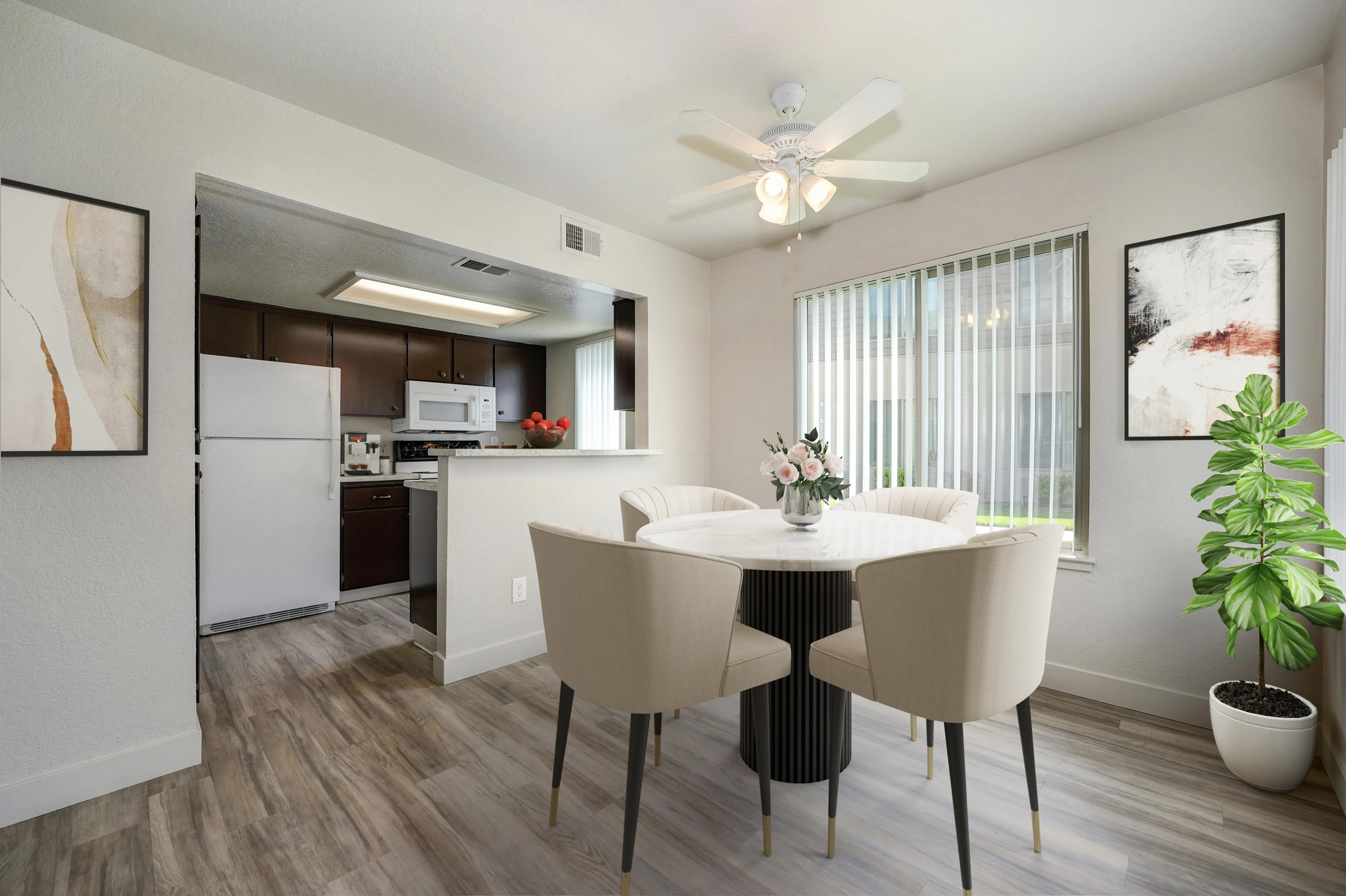 Lakeview Village - Dining Room, Dining Table, Indoors