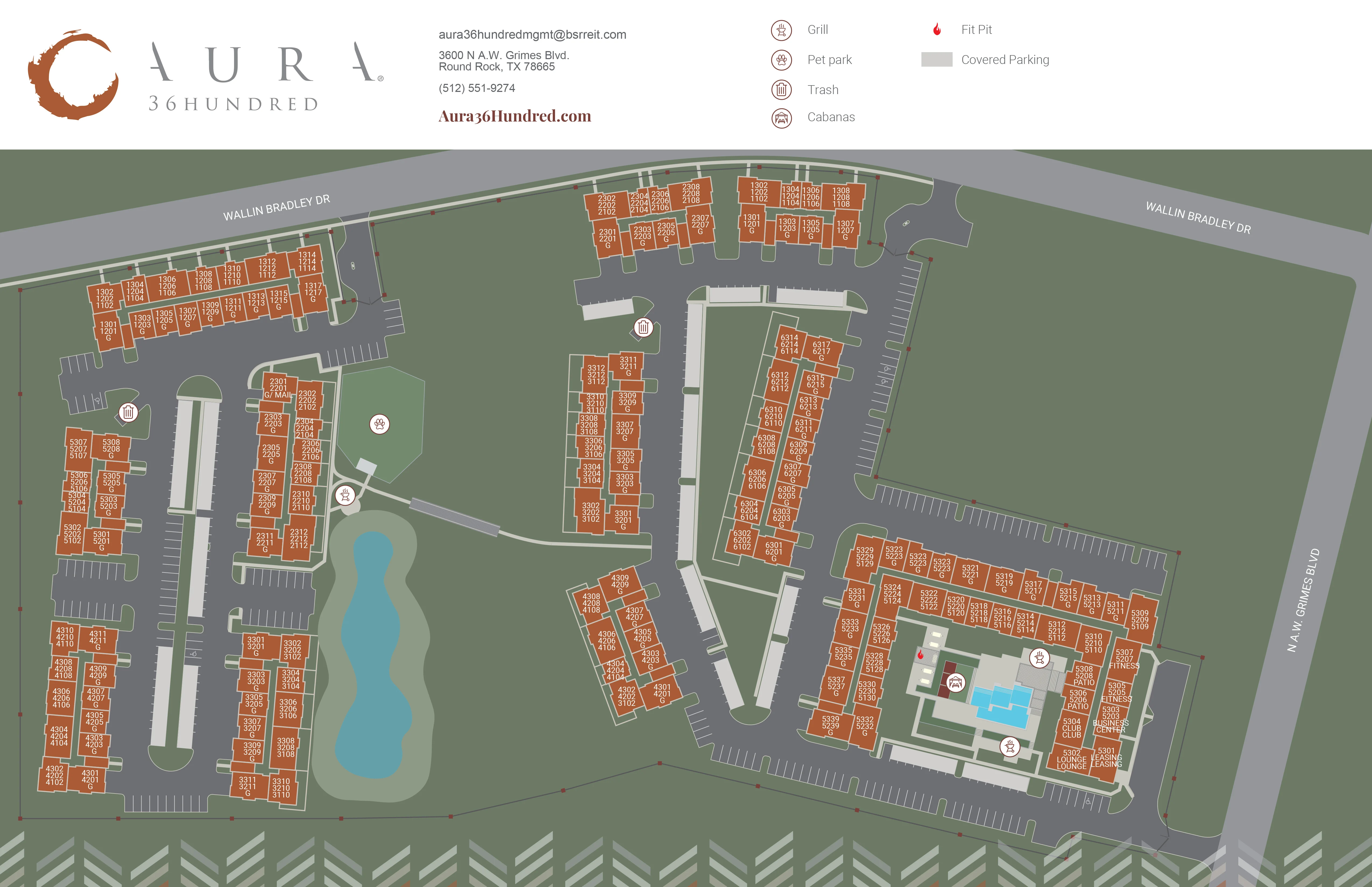 Aura 36Hundred - Terminal, Diagram, Plan
