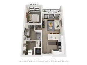 A1 LL (1 Bedroom)