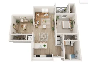 1 Bed, 1 Bath