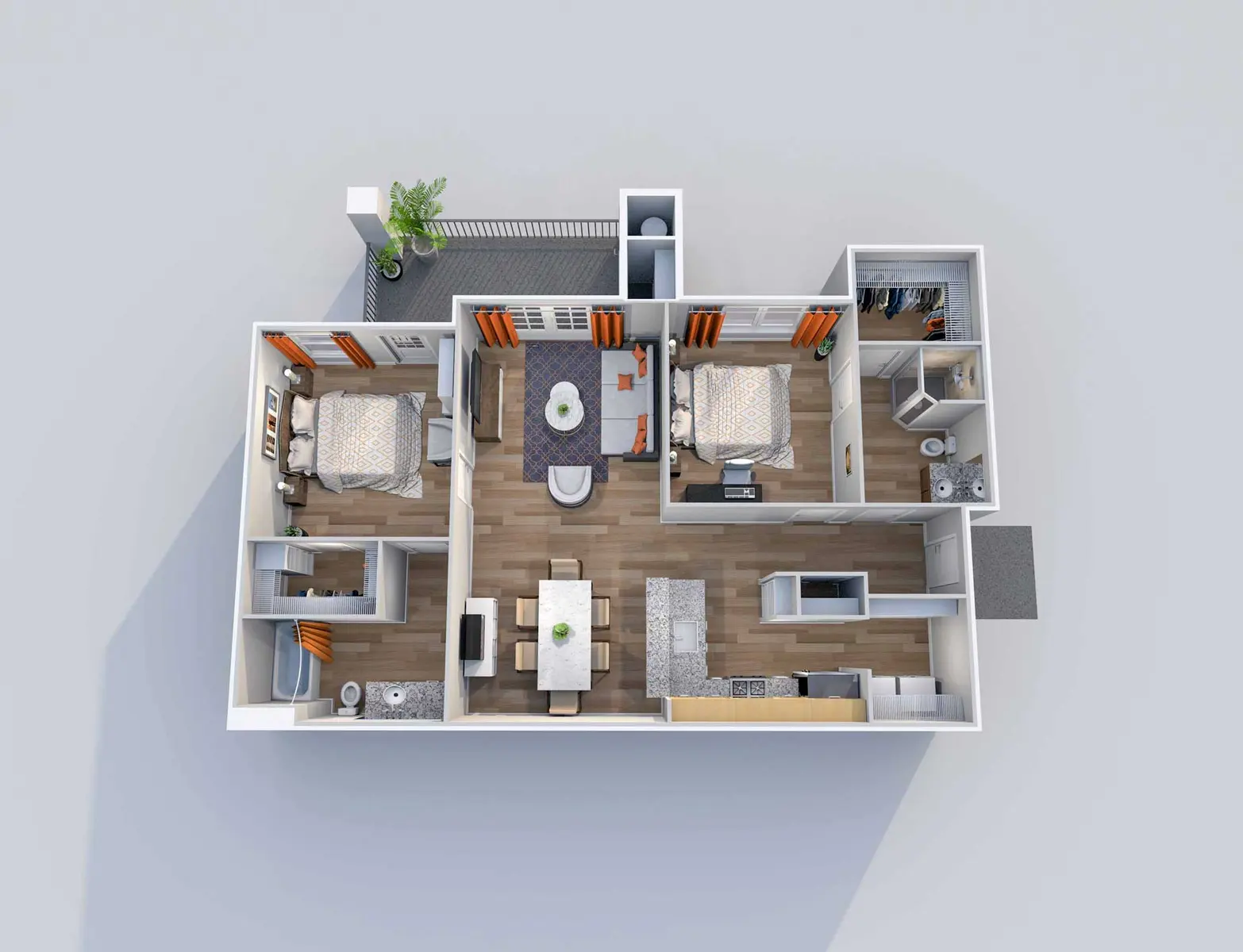 Carmel Apartments - Diagram