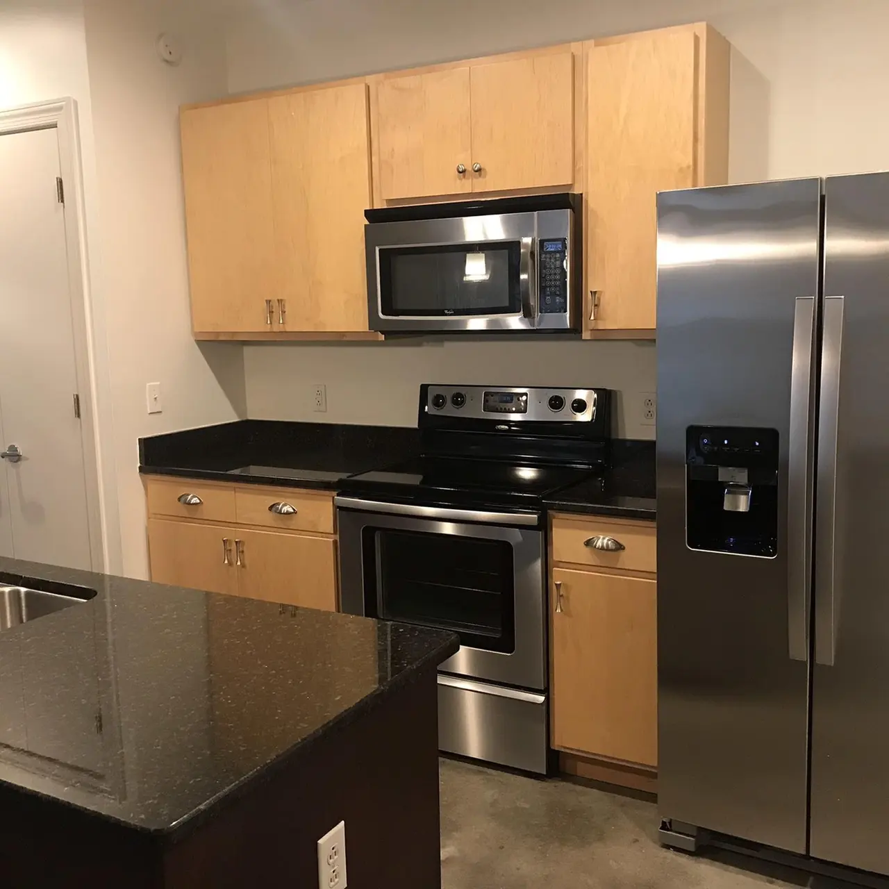 The Marquee at Belle Meade Apartments -  Maple Cabinets and Stainless Steel Appliances