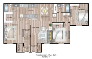 Three Bedroom Two Bathroom