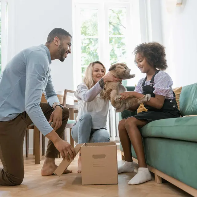The Rowe at Gate 1 - Living Room The Rowe at Gate 1 - Wood, Couch, Family