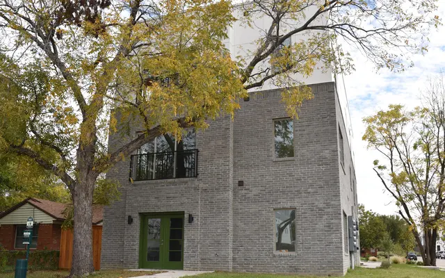 The Flats at Medical District - Tree, Tree Trunk, Grass