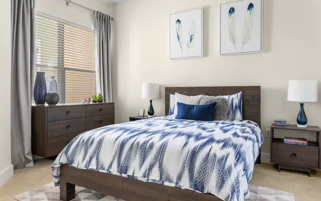 Interior Design, Indoors, Lamp, Bed