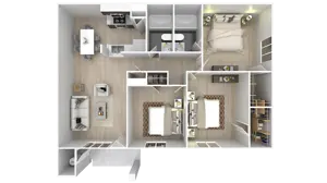 3 Bedroom, 2 Bathroom
