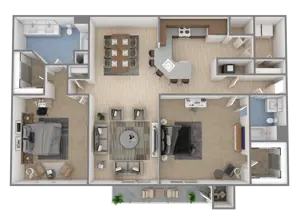 2 Bed | 2 Bath
