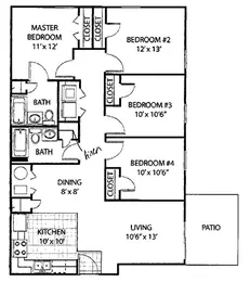DR50D 4 Bedroom Townhome