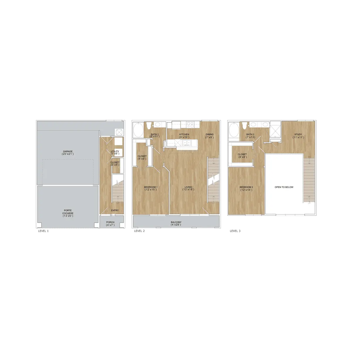 The Retreat at Riverstone - Plywood, Wood, Diagram
