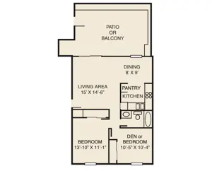 2 Bed/1 Bath Up (E) 2 Bed/1 Bath Up (E)