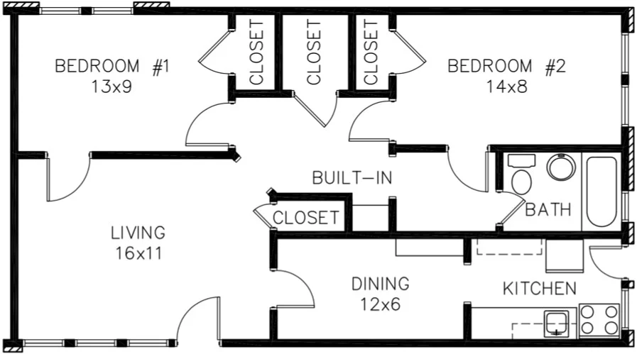 Marquita Court Apartments - Diagram