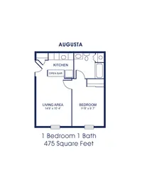 1Bed/1Ba-Dn (A)