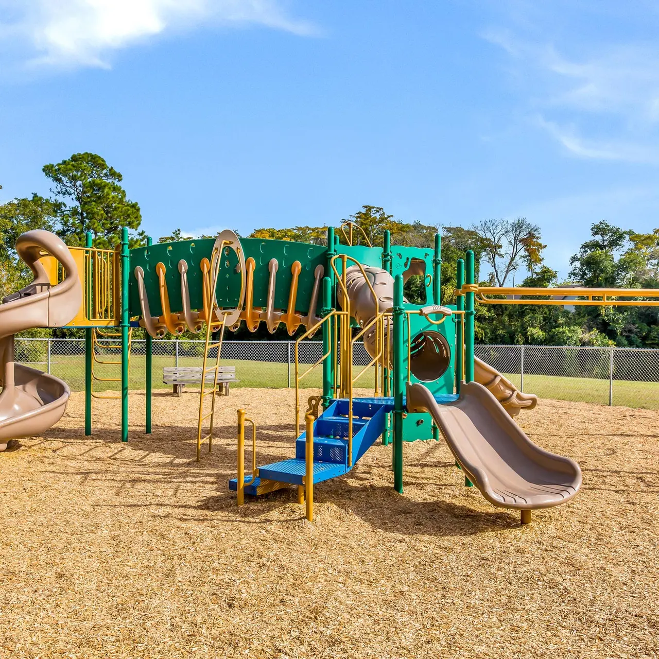 mulched play area