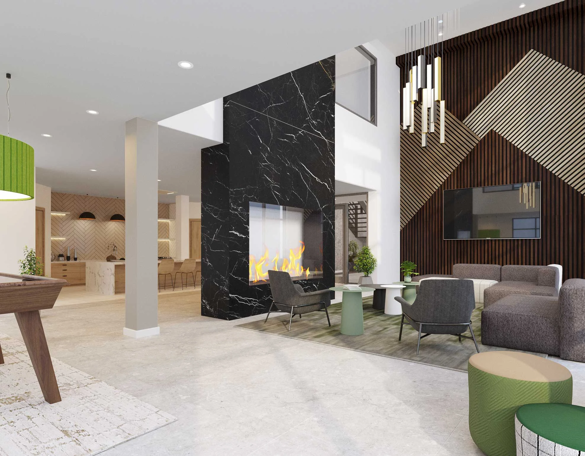 Fort Union Fort Union - Indoors, Interior Design, Fireplace