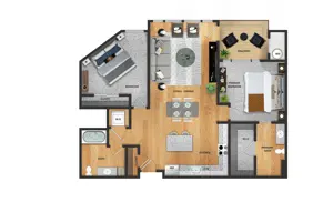 2 Bedroom, 2 Bathroom 2 Bedroom, 2 Bathroom