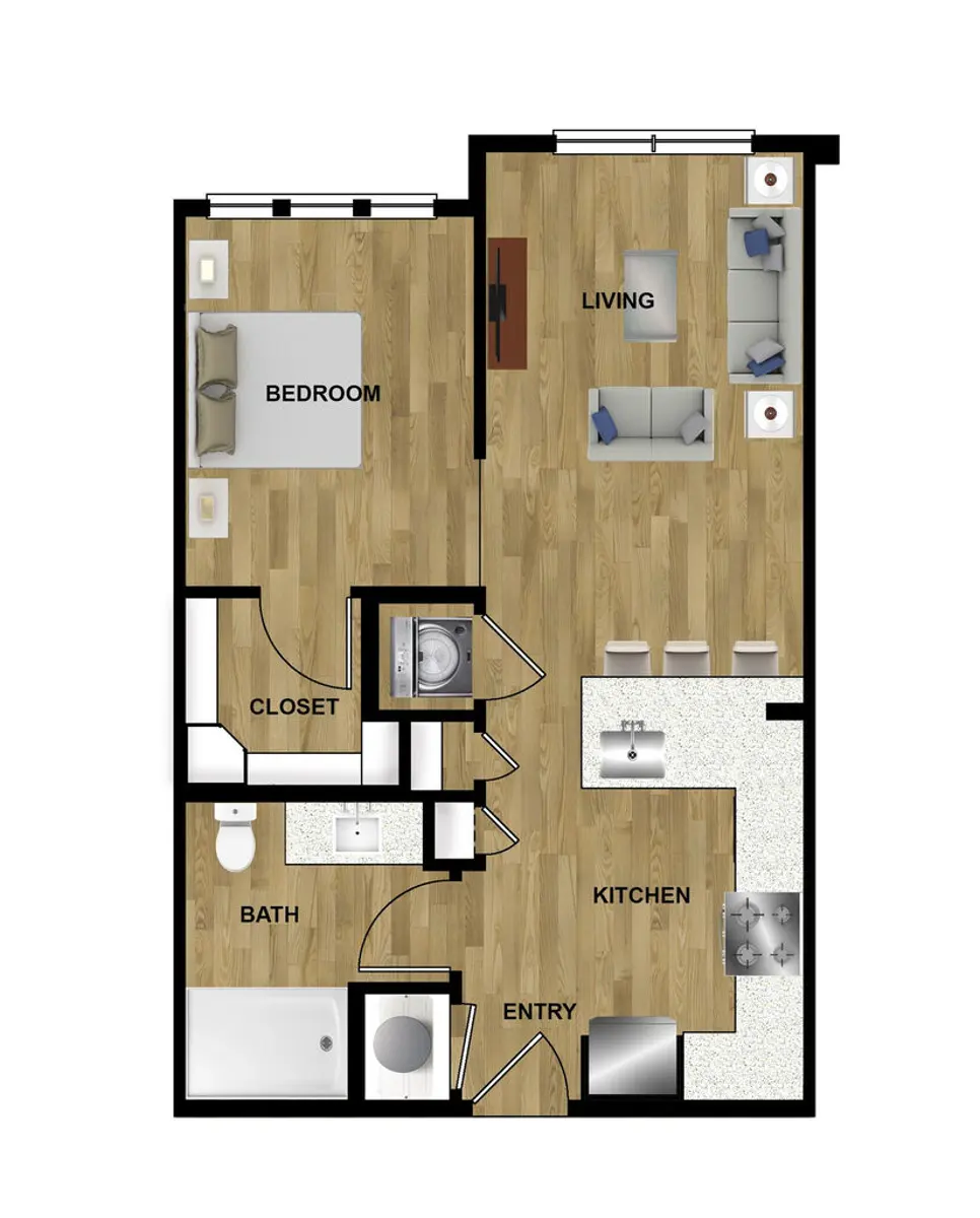 White Oak Highline - Diagram, Floor Plan