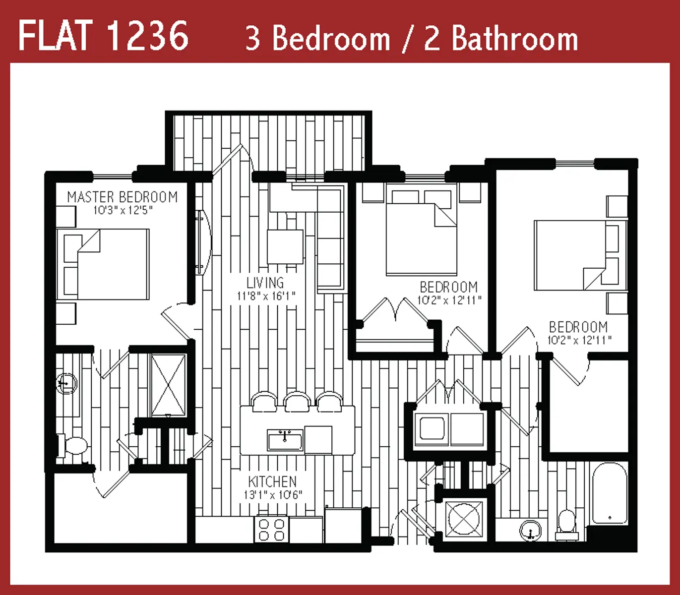 The Flats at Avalon Park Wesley Chapel - Diagram, Floor Plan, Chart