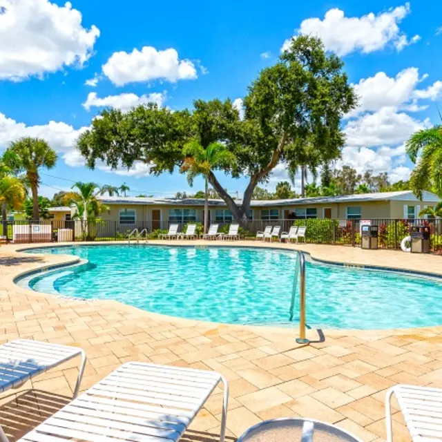 Woodlawn​ Park - Pool, Bench