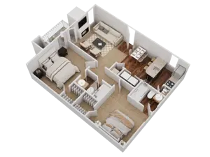2 Bed, 2 Bath