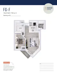 1 Bedroom 1 Bathroom