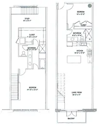 2 Bedroom, 2 Bathroom