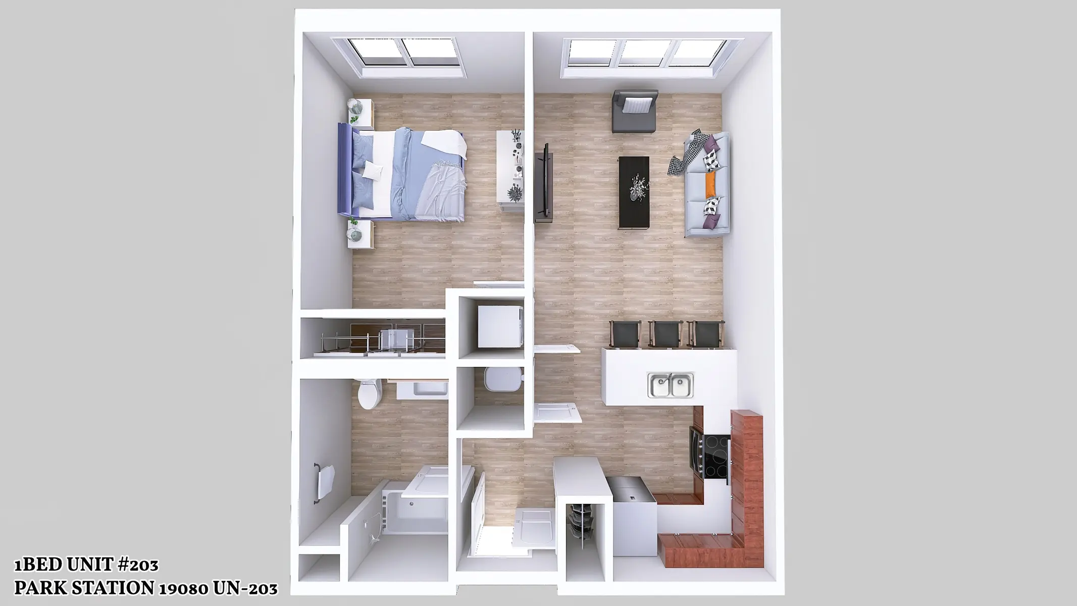 Park Station Lofts - Indoors, Interior Design, Furniture