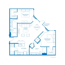 B3 | 2 Bed | 2 Bath