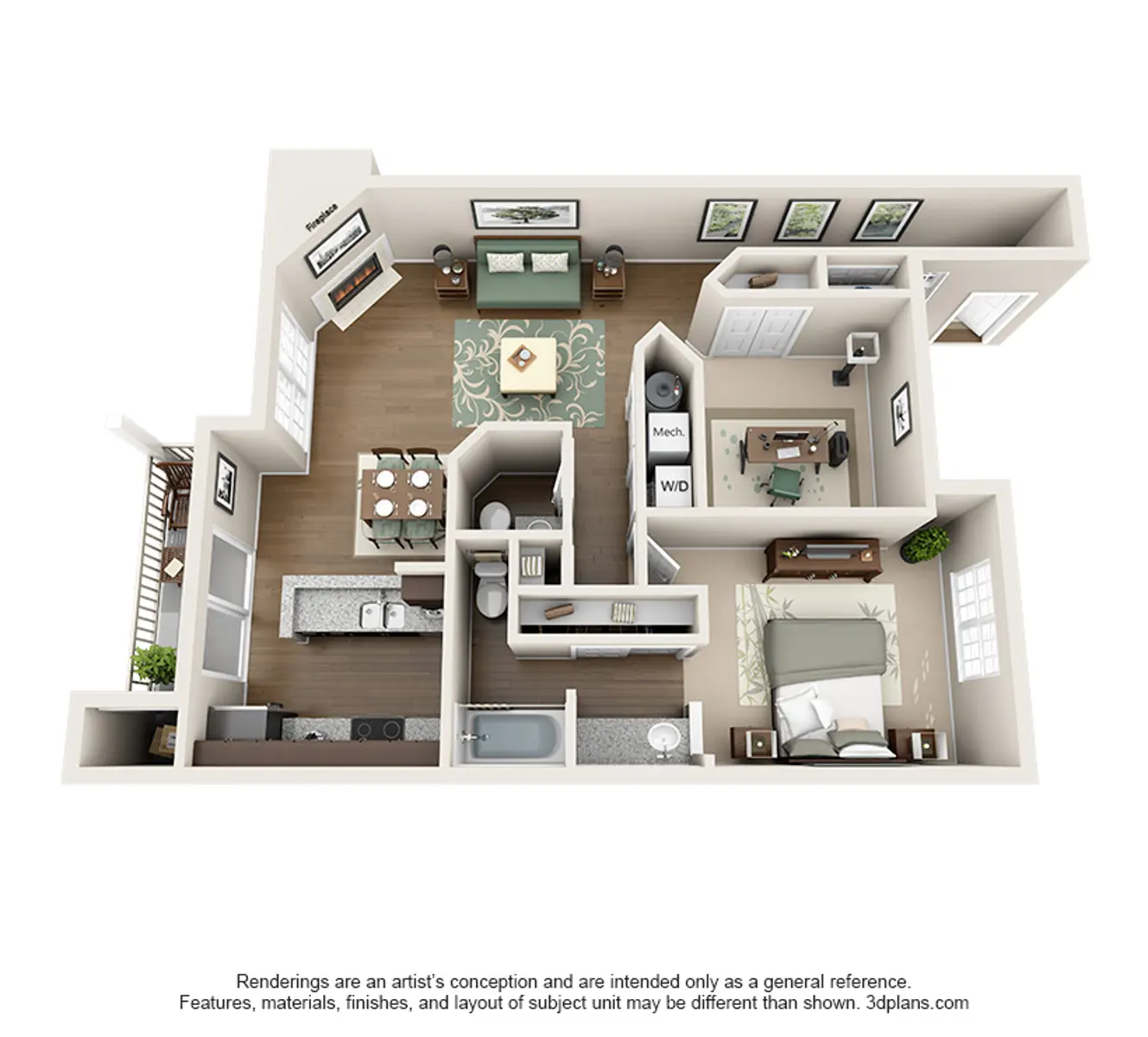Pebble Creek Floor Plan Diagram, Floor Plan