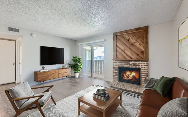 Woodstone Apartments - Indoors, Interior Design, Fireplace