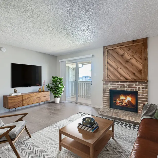 Woodstone Apartments - Indoors, Interior Design, Fireplace