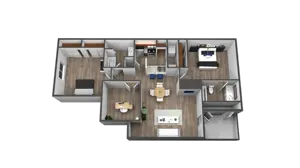 2 Bedroom 2 Bathroom - B2S