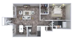 1 Bedroom 1 Bathroom P1