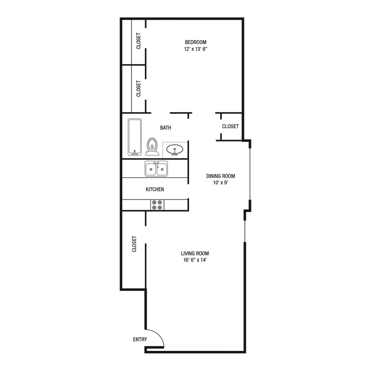 Holiday Hills Apartments - Diagram, Floor Plan
