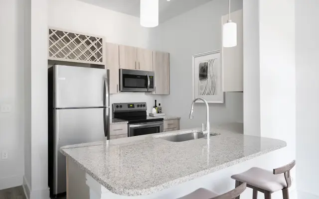 Interior of Azure Carnes Crossroads Apartments in Summerville SC - Interior Design, Indoors, Kitchen