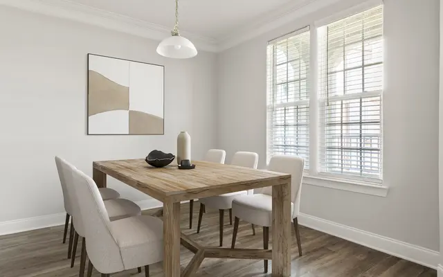 interior of Villages at Raleigh Beach Apartments in Raleigh NC - Dining Room, Dining Table, Table