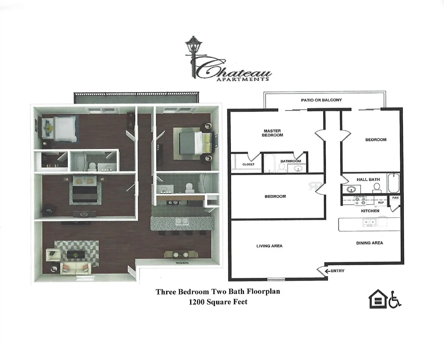 Chateau Apartments - Diagram