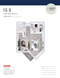 1 Bedroom 1 Bathroom